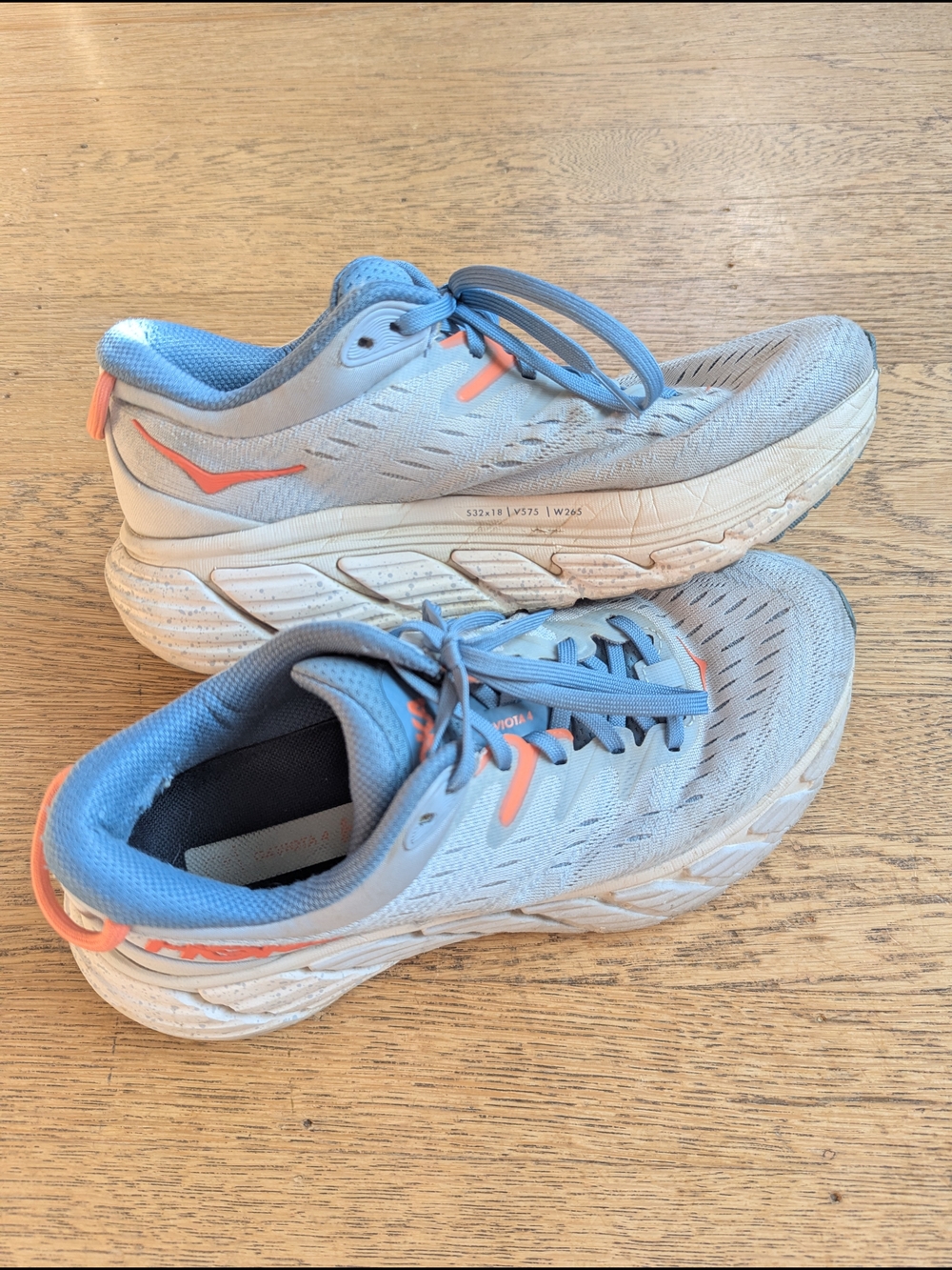 HOKA running shoes | Size Women's 6.5 | Gaviota 4 | Blue/Pink